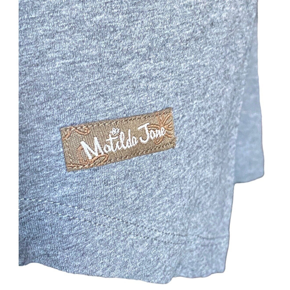 Matilda Jane Raglan Womens M Tee With Matching L Leggings Grey Purple Floral Set - Picture 6 of 10